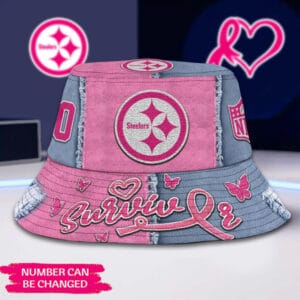 Pittsburgh Steelers | Premium NFL Cancer Survivor Bucket Hat AMCACS000317