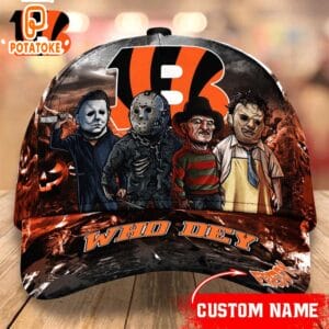 Cincinnati Bengals Personalized Trending Cap Mixed Horror Movie Characters AMCACS000222