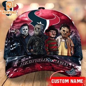 Houston Texans Personalized Trending Cap Mixed Horror Movie Characters AMCACS000233
