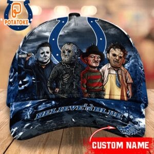 Indianapolis Colts Personalized Trending Cap Mixed Horror Movie Characters AMCACS000235