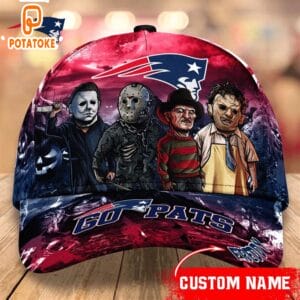 New England Patriots Personalized Trending Cap Mixed Horror Movie Characters AMCACS000252