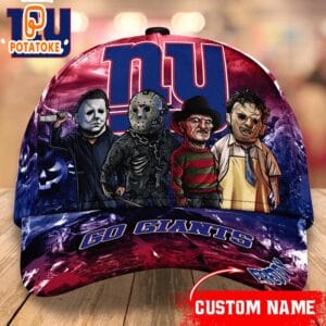 New York Giants Personalized Trending Cap Mixed Horror Movie Characters AMCACS000255