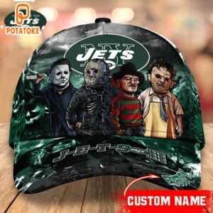 New York Jets Personalized Trending Cap Mixed Horror Movie Characters AMCACS000257