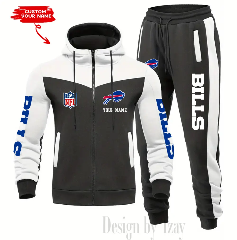 Buffalo Bills Customized Drawstring Hooded Tracksuit AMCCLG000838