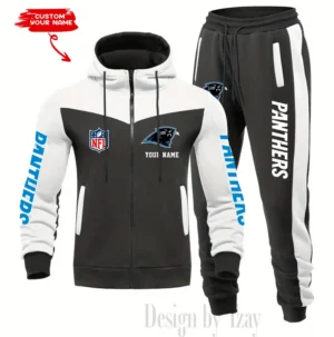 Carolina Panthers Customized Drawstring Hooded Tracksuit AMCCLG000841