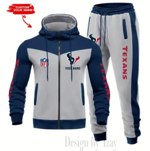 Houston Texans Customized Drawstring Hooded Tracksuit AMCCLG000865