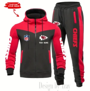 Kansas City Chiefs Customized Drawstring Hooded Tracksuit AMCCLG000874