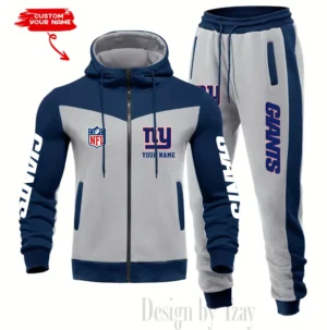 New York Giants Customized Drawstring Hooded Tracksuit AMCCLG000898