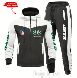 New York Jets Customized Drawstring Hooded Tracksuit AMCCLG000901