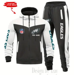 Philadelphia Eagles Customized Drawstring Hooded Tracksuit AMCCLG000904