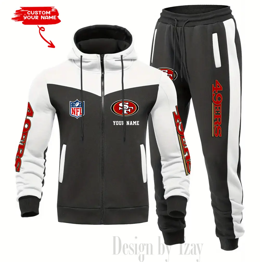 San Francisco 49ers Customized Drawstring Hooded Tracksuit AMCCLG000910 - Image 2