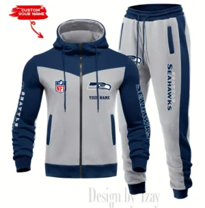 Seattle Seahawks Customized Drawstring Hooded Tracksuit AMCCLG000913