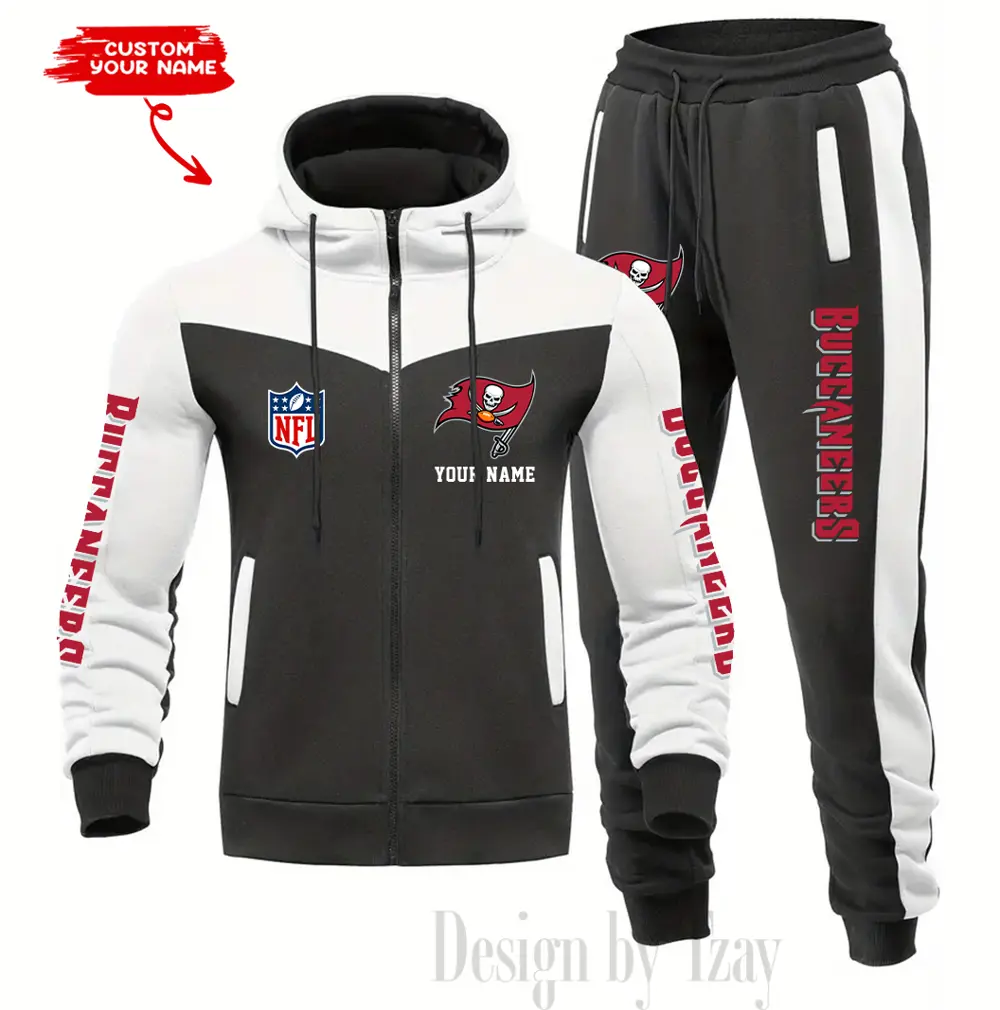 Tampa Bay Buccaneers Customized Drawstring Hooded Tracksuit AMCCLG000916