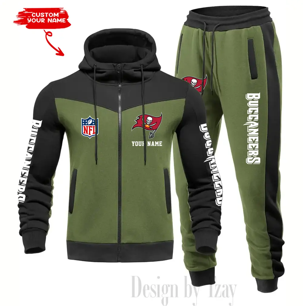 Tampa Bay Buccaneers Customized Drawstring Hooded Tracksuit AMCCLG000916 - Image 3