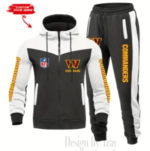 Washington Commanders Customized Drawstring Hooded Tracksuit AMCCLG000922