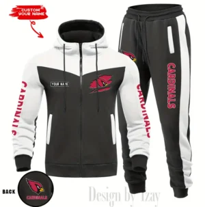 Arizona Cardinals Customized Drawstring Hooded Tracksuit AMCCLG000830