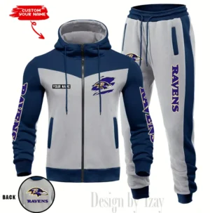 Baltimore Ravens Customized Drawstring Hooded Tracksuit AMCCLG000836