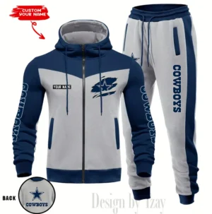 Dallas Cowboys Customized Drawstring Hooded Tracksuit AMCCLG000854