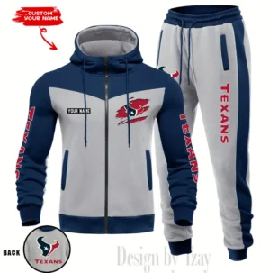 Houston Texans Customized Drawstring Hooded Tracksuit AMCCLG000866