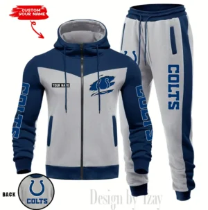 Indianapolis Colts Customized Drawstring Hooded Tracksuit AMCCLG000869