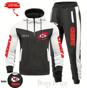 Kansas City Chiefs Customized Drawstring Hooded Tracksuit AMCCLG000875