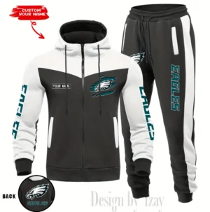 Philadelphia Eagles Customized Drawstring Hooded Tracksuit AMCCLG000905