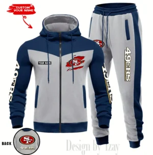 San Francisco 49ers Customized Drawstring Hooded Tracksuit AMCCLG000911