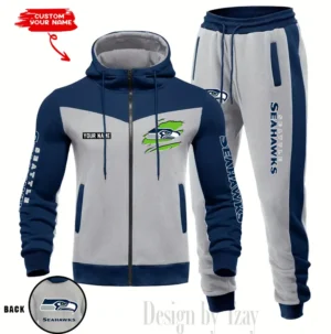 Seattle Seahawks Customized Drawstring Hooded Tracksuit AMCCLG000914