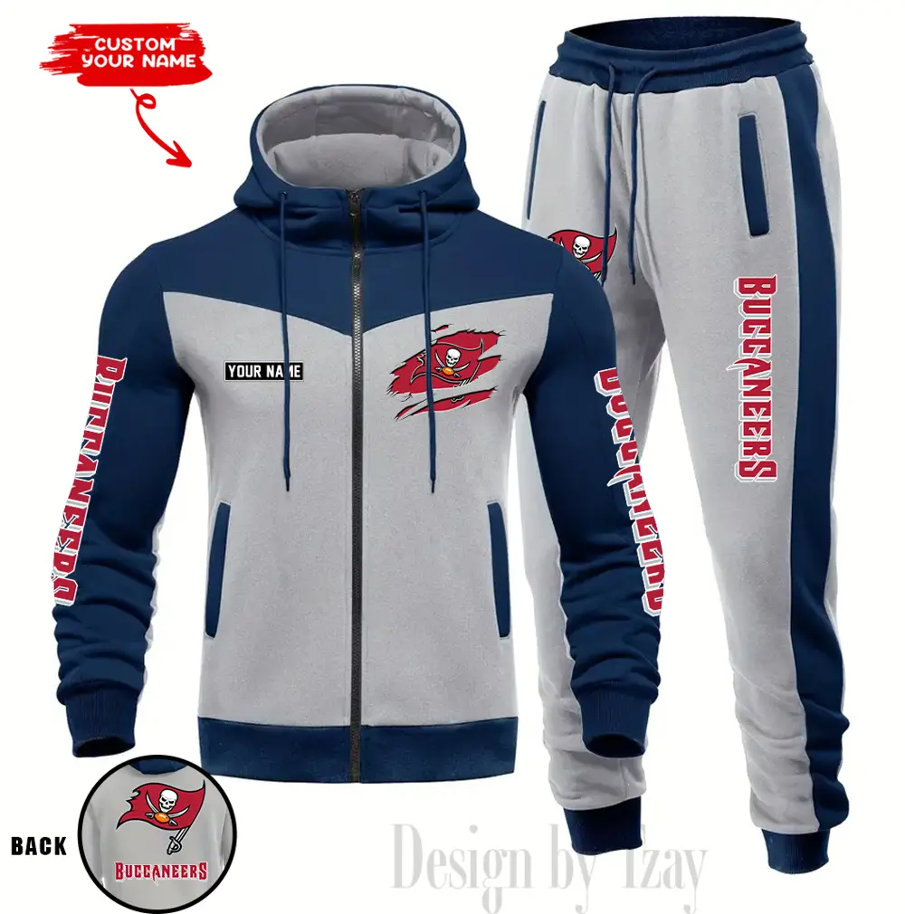 Tampa Bay Buccaneers Customized Drawstring Hooded Tracksuit AMCCLG000917 - Image 2