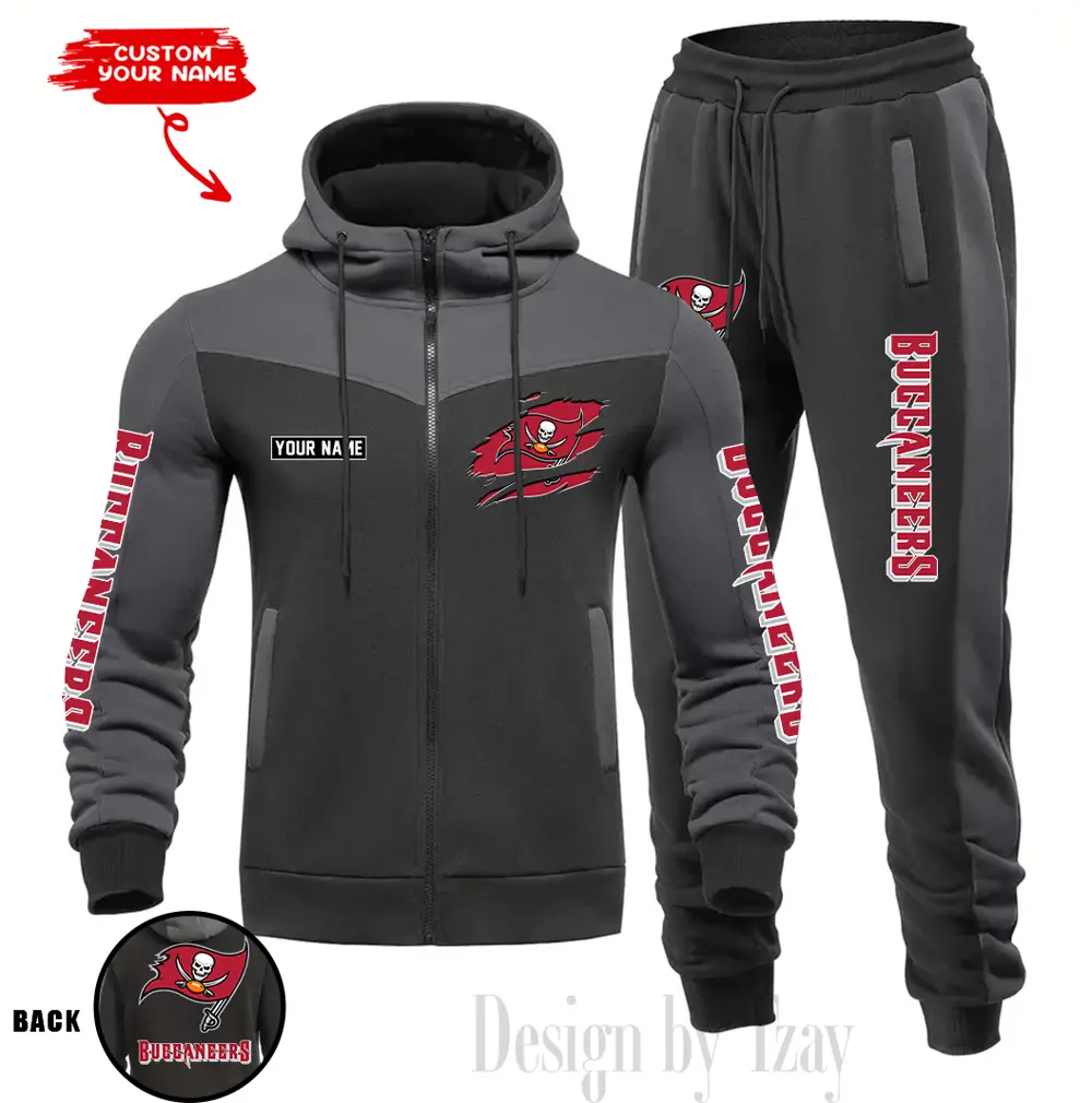 Tampa Bay Buccaneers Customized Drawstring Hooded Tracksuit AMCCLG000917 - Image 4