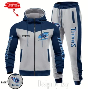 Tennessee Titans Customized Drawstring Hooded Tracksuit AMCCLG000920