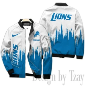 Detroit Lions Limited Edition Custom Any Name Bomber Jacket AMCCLG000711