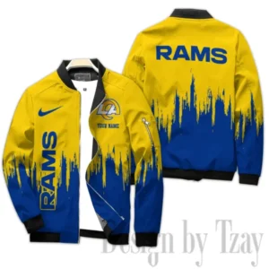 Los Angeles Rams Limited Edition Custom Any Name Bomber Jacket AMCCLG000719