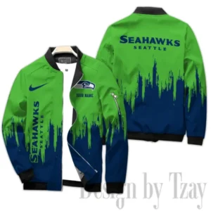 Seattle Seahawks Limited Edition Custom Any Name Bomber Jacket AMCCLG000729