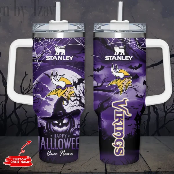 Minnesota Vikings x Halloween Custom Edition Tumbler 40Oz AMCACS000378