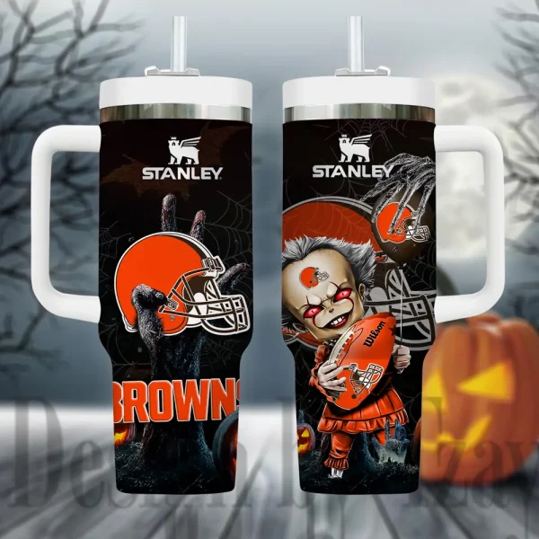 Cleveland Browns x Halloween Custom Edition Tumbler 40Oz AMCACS000429