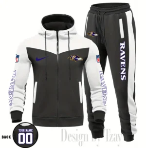 Baltimore Ravens Customized Drawstring Hooded Tracksuit AMCCLG000837
