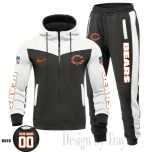 Chicago Bears Customized Drawstring Hooded Tracksuit AMCCLG000846