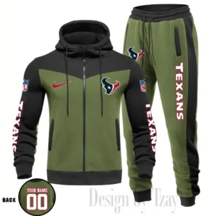 Houston Texans Customized Drawstring Hooded Tracksuit AMCCLG000867
