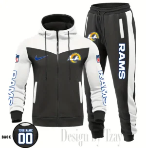 Los Angeles Rams Customized Drawstring Hooded Tracksuit AMCCLG000885