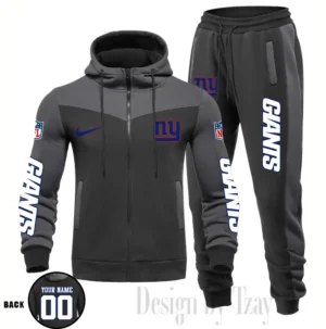 New York Giants Customized Drawstring Hooded Tracksuit AMCCLG000900