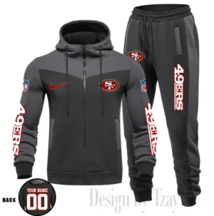 San Francisco 49ers Customized Drawstring Hooded Tracksuit AMCCLG000912