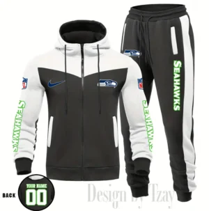 Seattle Seahawks Customized Drawstring Hooded Tracksuit AMCCLG000915