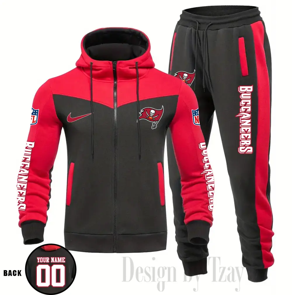 Tampa Bay Buccaneers Customized Drawstring Hooded Tracksuit AMCCLG000918 - Image 2