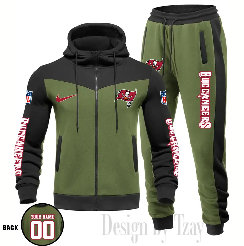 Tampa Bay Buccaneers Customized Drawstring Hooded Tracksuit AMCCLG000918 - Image 3