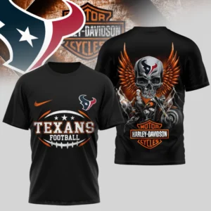Houston Texans Premium NFL x Harley Davidson 3D T-shirt AMCCLG000828
