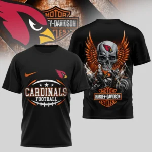 Arizona Cardinals Premium NFL x Harley Davidson 3D T-shirt AMCCLG000811