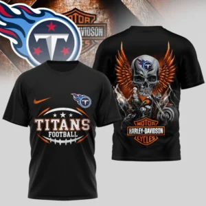 Tennessee Titans Premium NFL x Harley Davidson 3D T-shirt AMCCLG000816