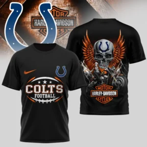 Indianapolis Colts Premium NFL x Harley Davidson 3D T-shirt AMCCLG000797