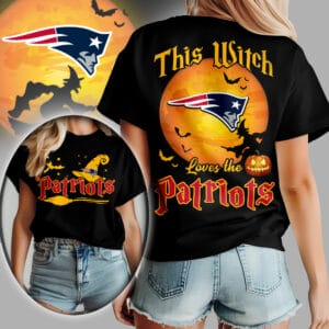 New England Patriots | Premium NFL Halloween Witch Women Shirt AMCCLG000507